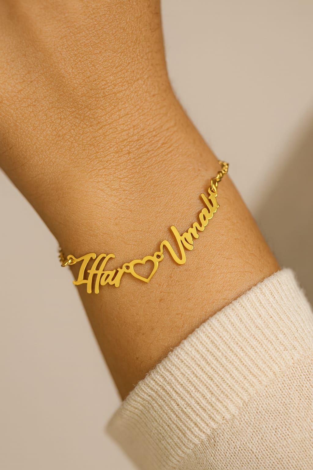 Custom Couple Name Bracelet