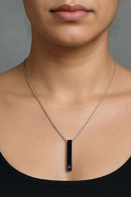 Black Obelisk Necklace
