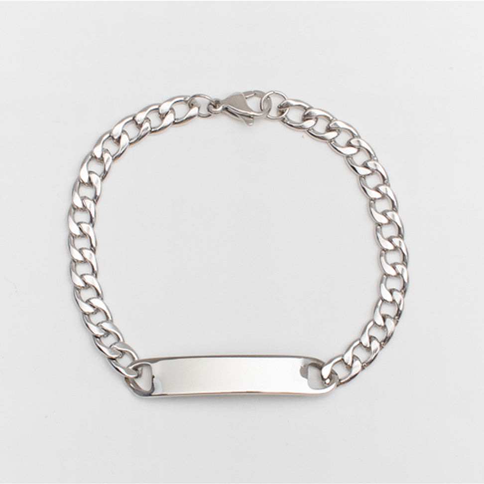 Curb Chain ID Bracelet - 8mm