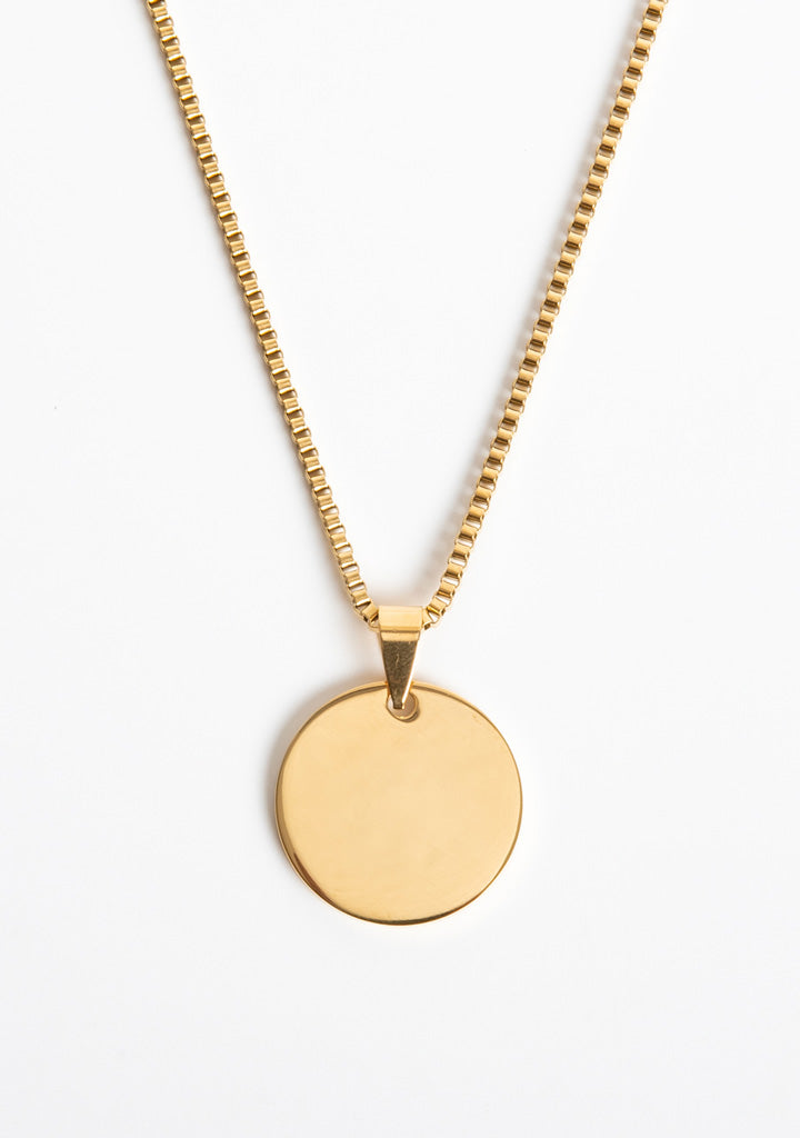 Coin Box Chain Necklace