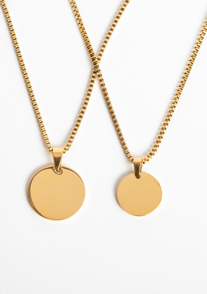 Coin Box Chain Necklace