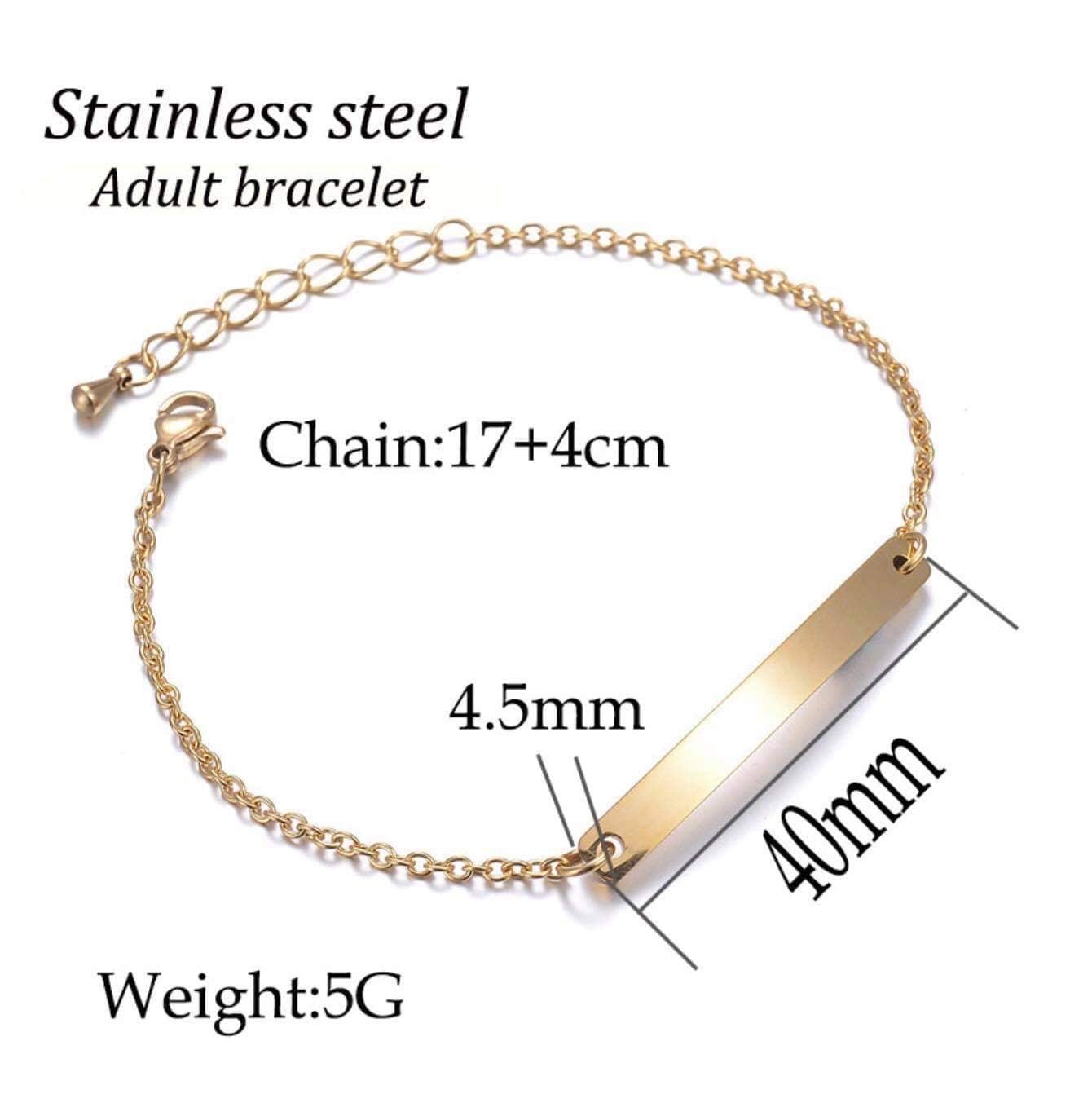 Thin ID Bracelet - 4mm