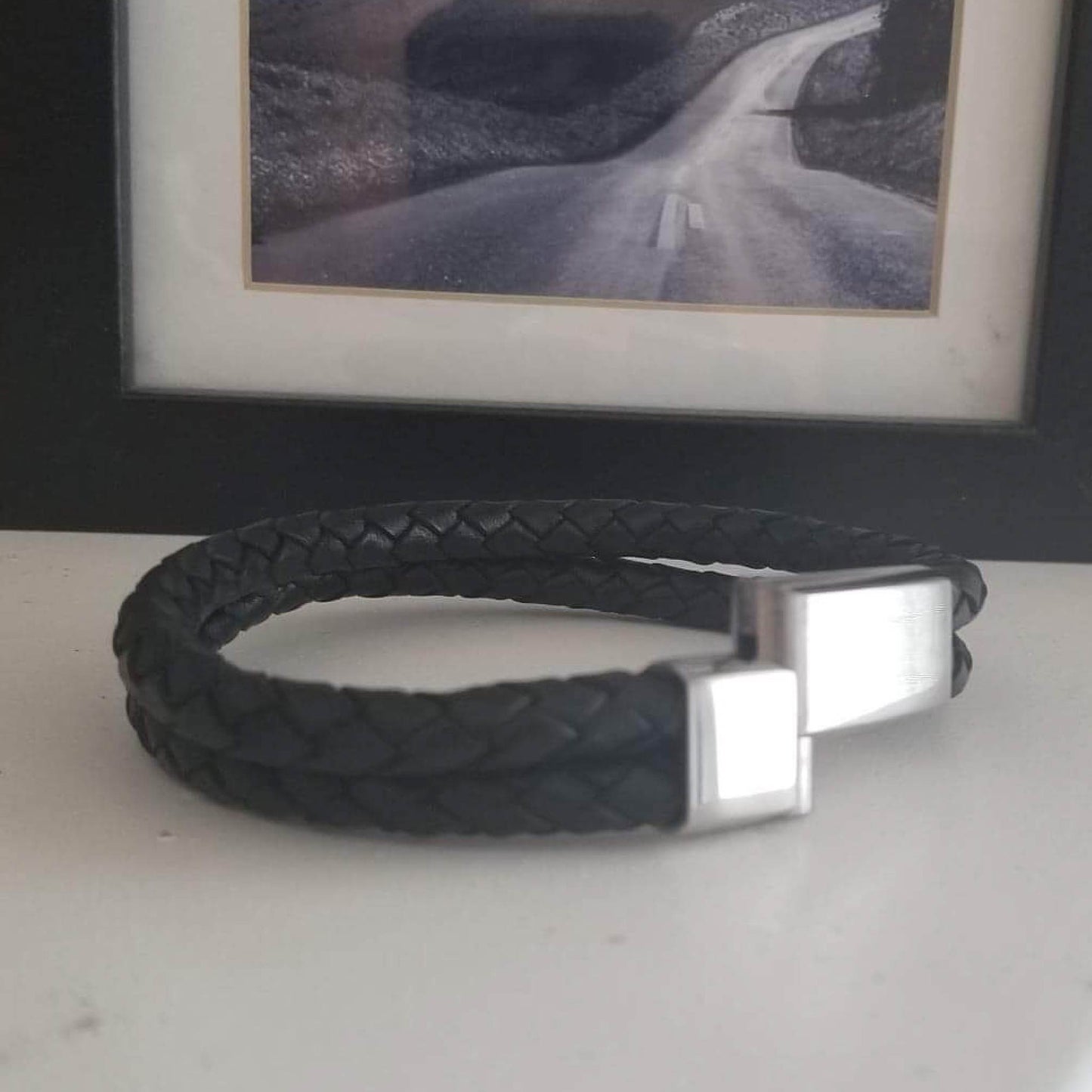 Double Cord Leather Bracelet