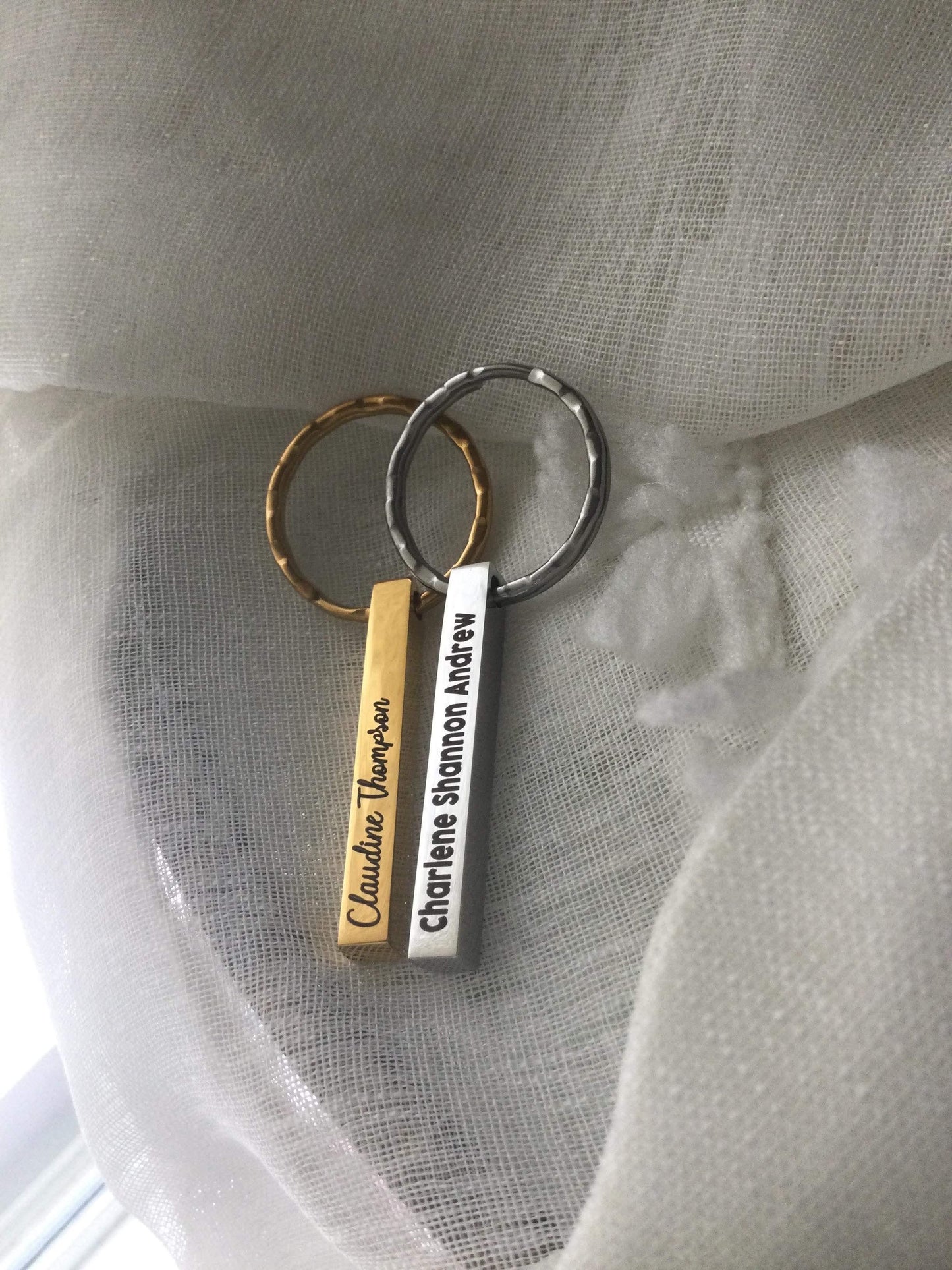 Engraved Bar Keychain