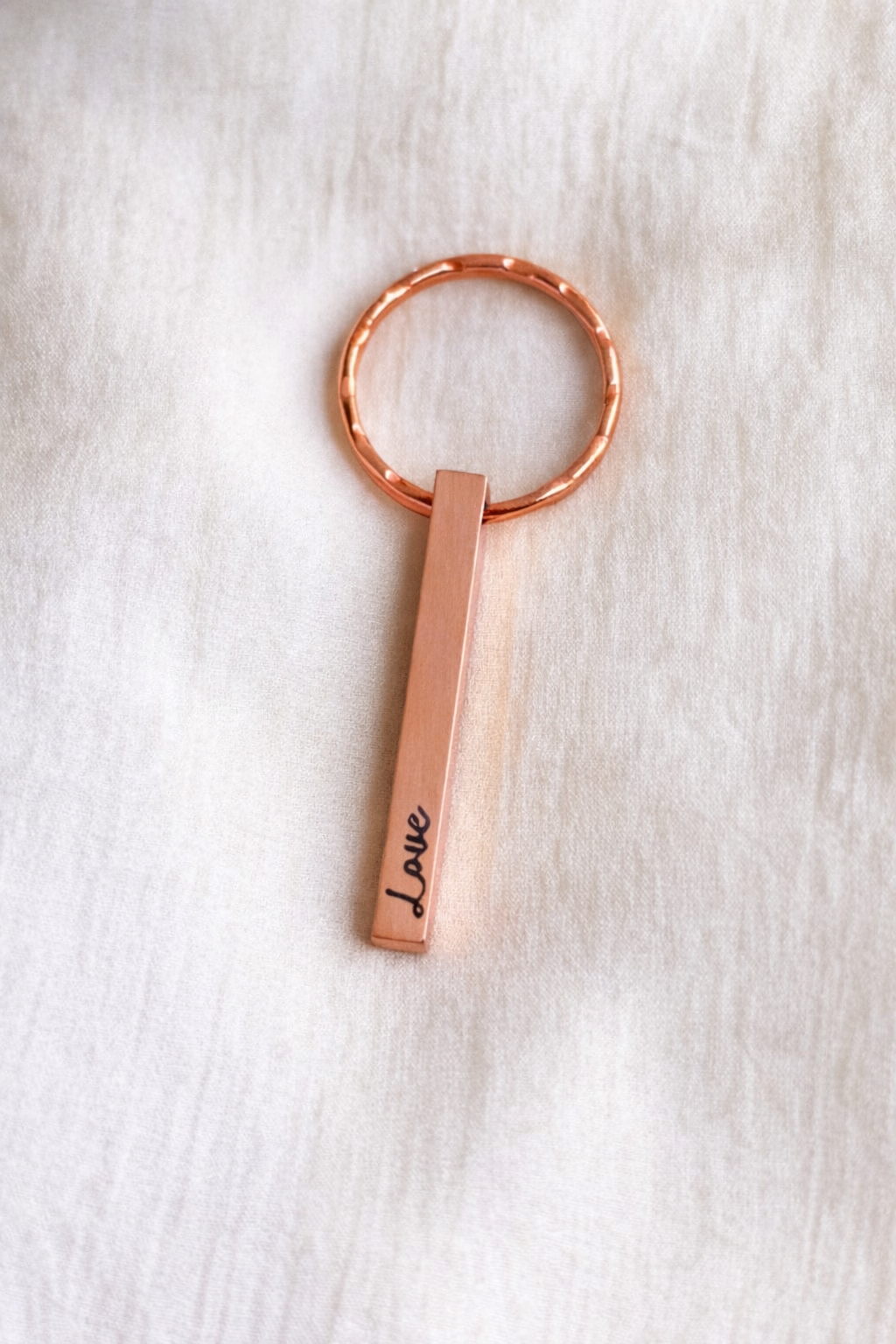 Engraved Bar Keychain