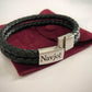 Double Cord Leather Bracelet