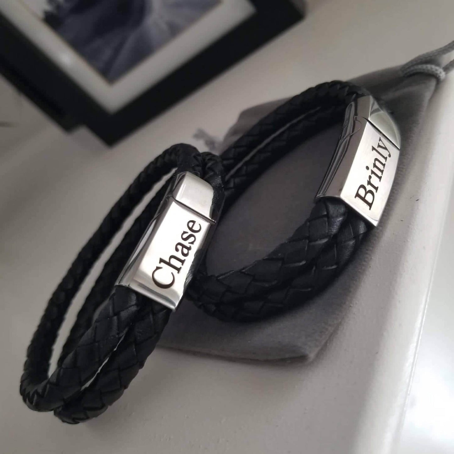 Double Cord Leather Bracelet